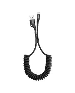 Baseus Spring-loaded cable Lightning 1m 2A (black)