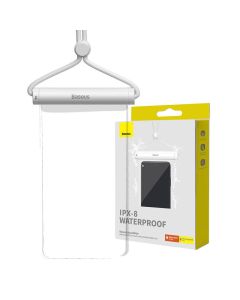 Waterproof phone case Baseus AquaGlide with Cylindrical Slide Lock (white)