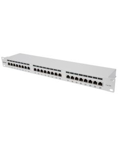 RACK PATCH PANEL CAT.6 FTP 24 PORT