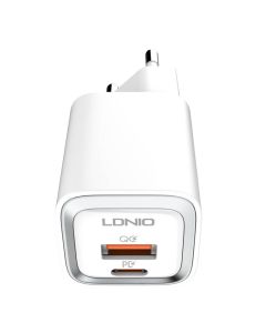 Zidni punjač LDNIO A2318C USB, USB-C 20W + Lightning kabel