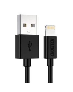 USB to Lightning cable Choetech IP0026, MFi,1.2m (black)