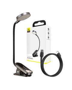 Baseus (DGRAD-0G) Comfort Mini Clip lampa za čitanje (tamno siva)