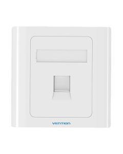 1-Port Keystone Wall Plate 86 Type Vention IFAW0 White