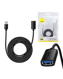 USB 3.0 produžni kabel Baseus muški na ženski, serija AirJoy, 3m (crni)