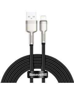 USB cable for Lightning Baseus Cafule, 2.4A, 2m (black)