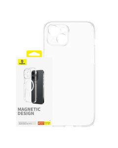 Magnetna telefonska maska za iPhone 15 Baseus OS-Lucent Series (prozirna)