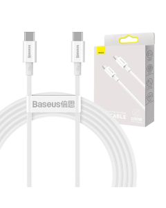 Baseus Superior Series kabel USB-C na USB-C, 100 W, 2 m (bijeli)