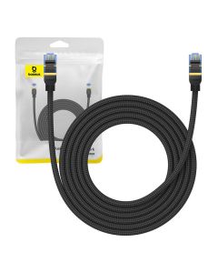 Pleteni mrežni kabel cat.7 Baseus Ethernet RJ45, 10Gbps, 3m (crni)