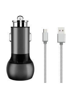 LDNIO C503Q 2USB auto punjač + MicroUSB kabel