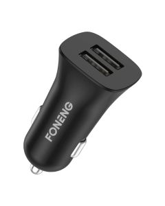 Auto punjač dual USB Foneng C07 2.4A (crni)