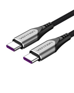 Kabel USB-C 2.0 na USB-C Vention TAEHF PD 100W 1m (sivo)