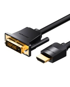 HDMI na DVI (24+1) Kabel Vention ABFBG 1,5m, 4K 60Hz/ 1080P 60Hz (crni)