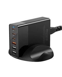 Zidni punjač Blitzwolf BW-S25, 75W, 3x USB + 3x USB-C (crni)