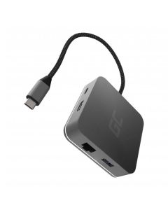 Green Cell Adapter GC HUB2 USB-C 6in1 (USB 3.0 HDMI Ethernet USB-C)