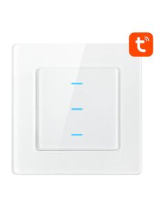 Pametni prekidač za svjetlo WiFi Avatto N-TS10-W3 3 Way TUYA (bijeli)