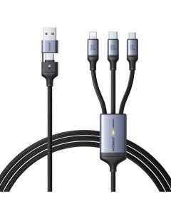 Kabel Speedy USB Joyroom SA21-2T3, 6 u 1/ 100W/Kabel 1,5 m (crni)