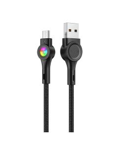 USB na Micro USB kabel Vipfan Colorful X08, 3A, 1.2m (crni)