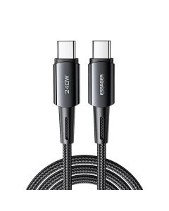 USB-C na USB-C kabel 240W Essager 1m (sivo)