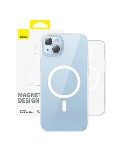 Magnetna torbica za telefon iP 14 Plus Baseus OS-Lucent serije (prozirna)