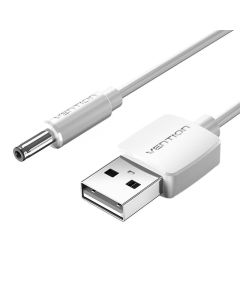 Kabel za napajanje USB 2.0 na DC 3.5mm Barrel Jack 5V Vention CEXWF 1m (bijeli)