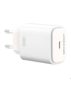 Zidni punjač XO L90B, USB-C, PD 20W + QC 3.0 18W (bijeli)