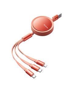 Kabel USB Mcdodo CA-7252 3u1 na uvlačenje 1,2m (narančasti)