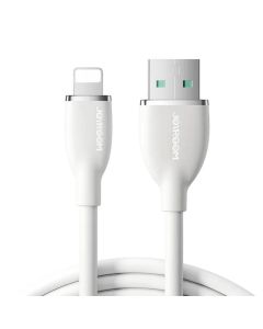 Šareni kabel 3A USB na Lightning SA29-AL3 / 3A / 1,2m (bijeli)