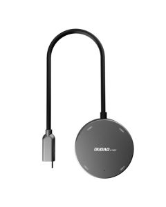 Hub Dudao A15B 4w1, USB 3.0 + 3x USB 2.0 na USB-C (sivo)