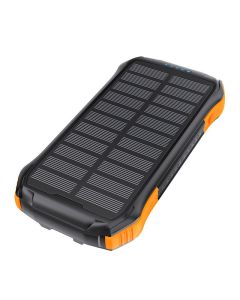 Choetech B658 solarna baterija 2x USB 10000mAh Qi 5W (crno-narančasta)