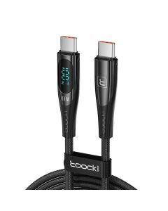 Toocki kabel za punjenje USB CC, 1m, PD 100W (crni)