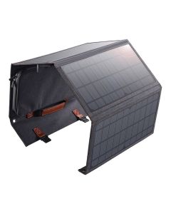 Sklopivi solarni punjač Choetech SC006 36W 1xUSB QC, 1xUSB-C PD (sivo)