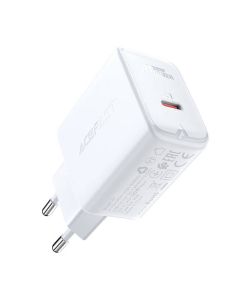 Zidni punjač Acefast A1 PD20W, 1x USB-C (bijeli)