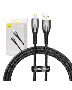 USB kabel za Lightning Baseus Glimmer Series, 2.4A, 1m (crni)