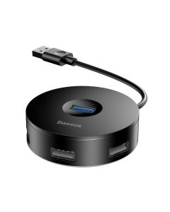 Baseus Hub 4u1 USB na USB 3.0 + 3x USB 2.0 15 cm (crni)