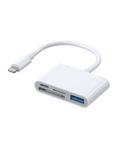 Lightning na USB OTG adapter Joyroom S-H142 čitač SD kartica, microSD (bijeli)