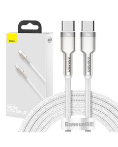 Cable USB-C to USB-C Baseus Cafule, 100W, 2m (white)