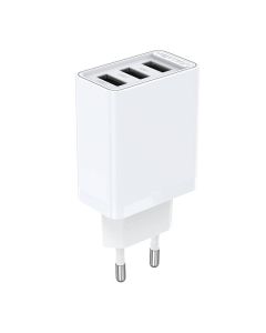 Wall charger 3xUSB-A Vention FEAW0-EU 2.4A 12W (white)