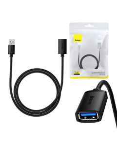 USB 3.0 produžni kabel Baseus muški na ženski, serija AirJoy, 1m (crni)