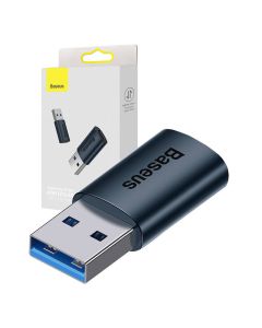 Baseus Ingenuity USB-A to USB-C adapter OTG (blue)