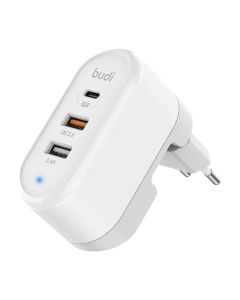 Punjač Budi 315TE, USB-C+USB, 100V~240V