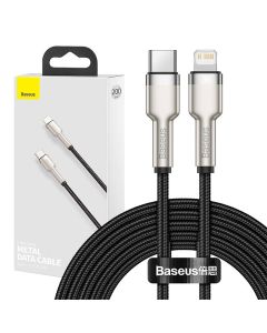 USB-C kabel za Lightning Baseus Cafule, PD, 20W, 2m (crni)