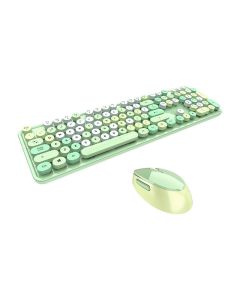 Wireless keyboard + mouse set MOFII Sweet 2.4G (green)