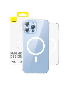 Magnetna torbica za telefon iP 13 PRO MAX Baseus OS-Lucent serija (prozirna)