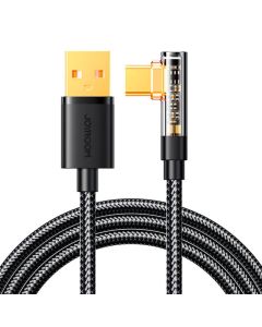 Kutni kabel za USB-A / Type-C / 3A / 1,2 m Joyroom S-UC027A6 (crni)