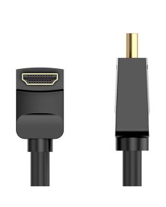 Kabel HDMI 2.0 Vention AARBI 3m, pod kutom 90°, 4K 60Hz (crni)