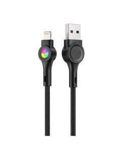 USB na Lightning kabel Vipfan Colorful X08, 3A, 1.2m (crni)