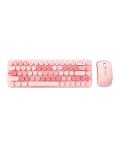 Bežična tipkovnica + miš set MOFII Bean 2.4G (Pink)