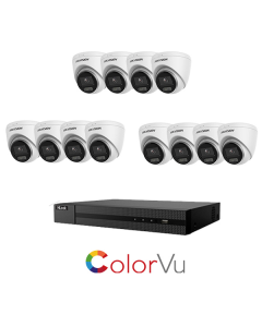 Video komplet IP POE 12 kamera 2MP ColorVu