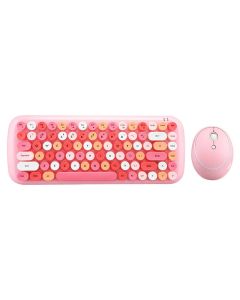 Wireless keyboard + mouse set MOFII Candy 2.4G (Pink)