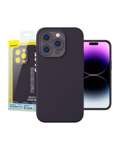 Baseus Liquid Silica Gel Case za iPhone 14 Pro (bazga)+ kaljeno staklo + set za čišćenje